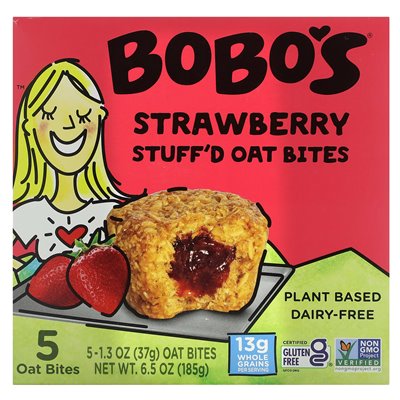 Bobo Oat Bars, Haferhappen, Erdbeeren, 5 Happen, 1,3 Unzen (37 G)