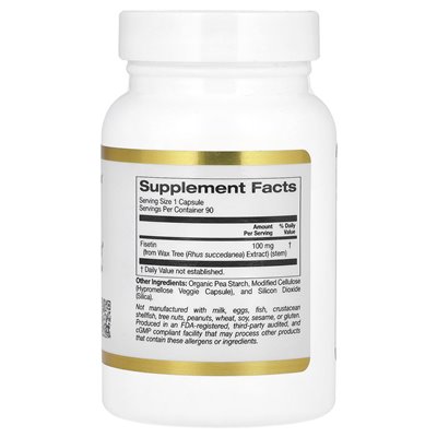 California Gold Nutrition, fisetin with novusetin, 100 mg, 90 kapsułek wegetariańskich