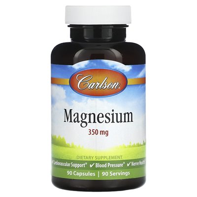 Carlson, magnez, 350 mg, 90 kapsułek Carlson, magnez, 350 mg, 90 kapsułek