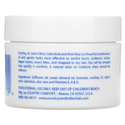 Country Comfort, Herbal Savvy, Comfrey-Aloe Vera, 1 uncja (28 g)