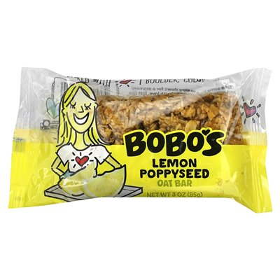 Paski owsiane Bobo, mak, 4 bary, 3 uncje (85 g) Paski owsiane Bobo, mak, 4 bary, 3 uncje (85 g)