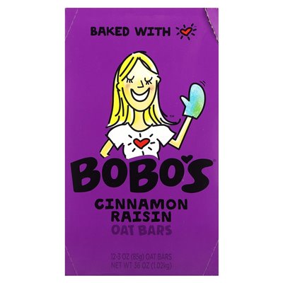 Bato Bobo's Oat, cynamonowe rodzynkowe bary, 12 barów, 3 uncje (85 g) Bato Bobo's Oat, cynamonowe rodzynkowe bary, 12 barów, 3 uncje (85 g)