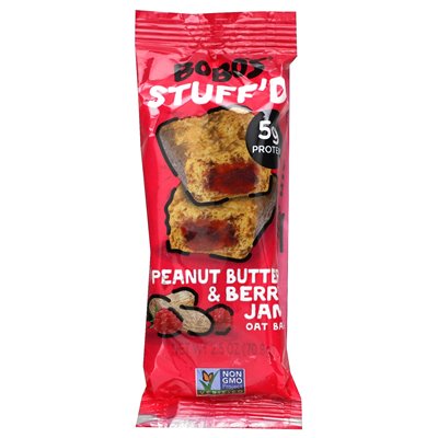 Bato Bobo's Oat, Stuff'd Oat Bats, Peanut Butter &amp Berry Jam, 12 barów, 2,5 uncji (70,8 g) każdy