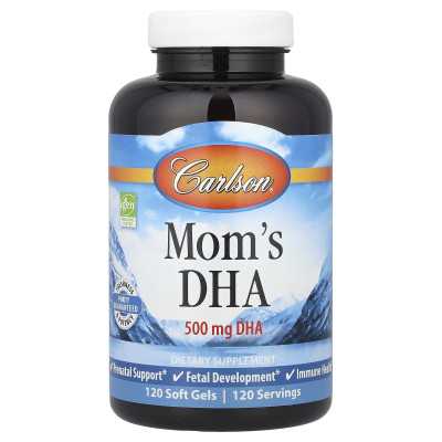 Carlson, Mother's DHA, 500 mg, 120 miękkich żeli Carlson, Mother's DHA, 500 mg, 120 miękkich żeli