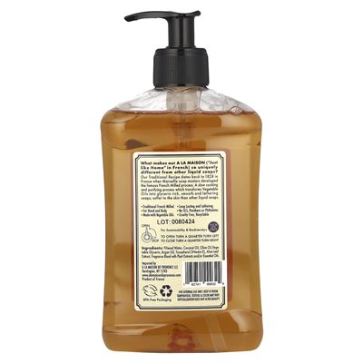 A La Maison de Provence, Płynny Mydło Do Rąk & Ciała, Lawenda Aloes, 16.9 uncji (500 ml)