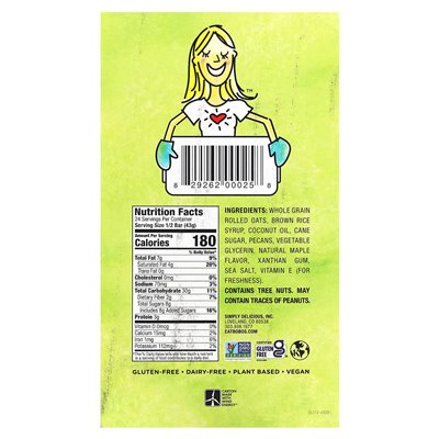 Bobo Oat Bars, Maple Pecan, 12 Bars, 3 Ounces (85 G)