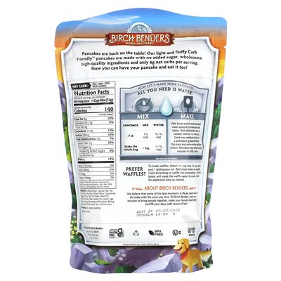 Brz Birch Benders, Pancake & Waffle Mix, Keto, 10 uncji (283 g) Brz Birch Benders, Pancake & Waffle Mix, Keto, 10 uncji (283 g)