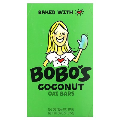 Bato Bobo's Oat, coconut bars, 12 bars, 3 ounces (85 g)