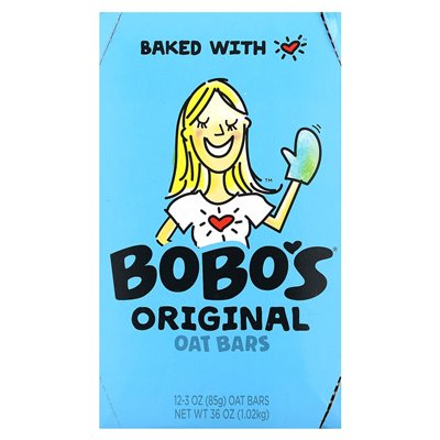 Bobo Oat Bars, Original Oat Bars, 12 Bars, 3 Ounces (85 G)