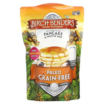 Birch Bellies, Pfannkuchen- und Waffelmischung, getreidefreies Paleo, 12 oz (340 g) Birch Bellies, Pfannkuchen- und Waffelmischung, getreidefreies Paleo, 12 oz (340 g)