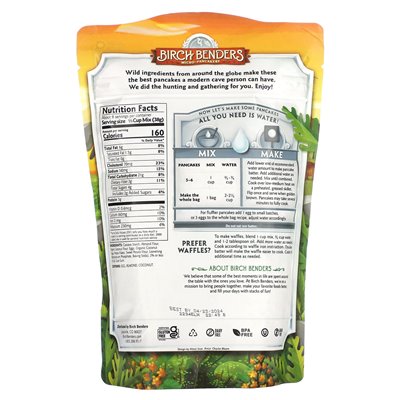 Birch Bellies, Pfannkuchen- und Waffelmischung, getreidefreies Paleo, 12 oz (340 g) Birch Bellies, Pfannkuchen- und Waffelmischung, getreidefreies Paleo, 12 oz (340 g)