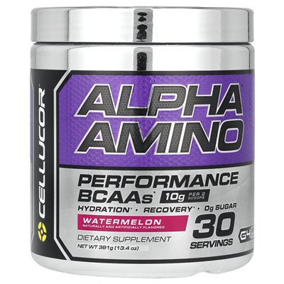 C4 / Cellucor, Alpha Amino ™, Performance BCAAS, Watermelon, 13,4 uncji (381 g)