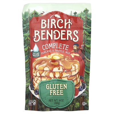 Birch Bars, Complete Pancake and Waffle Mix, Gluten Free, 14 oz (397 g)