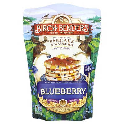 Birch Benders, Pfannkuchen- und Waffelmischung, Blaubeere, 14 oz (397 g)