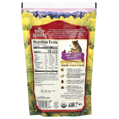 Birch Benders, Brownie-Mix, Bio-Brownie-Mix Ultimate Budge, 13,4 oz (380 g)