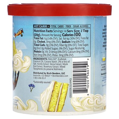 Brzaki, vanilla frosting, keto, 10 oz (283.5 g)