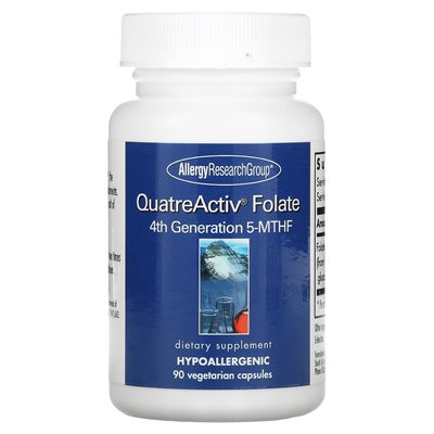ALLERGY RESACE GROUP, QUATERACTIV FOTE, 4th Generation 5-MTHF, 90 vegetarian capsules