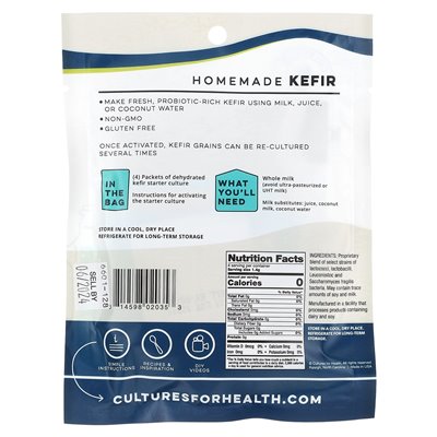 Cultures for Health, Kefir Powder Starter, 0.2 oz (5.6 g)
