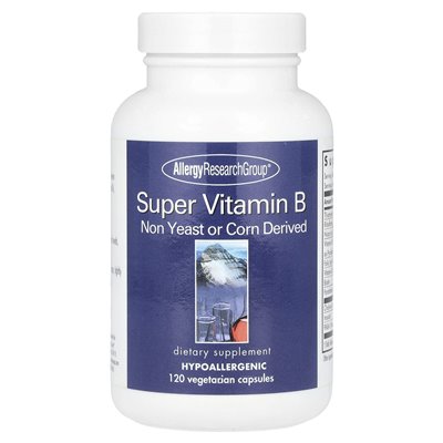 Allergy Test Group, Super Vitamin B Complex, 120 Vegetarian Capsules