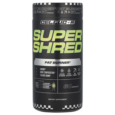 C4 / Cellucor, super strzępy, palnik tłuszczu, 60 kapsułek