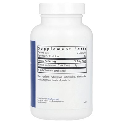 Alergia Research Group, Mastica®, Authentic Chios Mastiha, 0,5 g, 120 kapsułek wegetariańskich Alergia Research Group, Mastica®, Authentic Chios Mastiha, 0,5 g, 120 kapsułek wegetariańskich