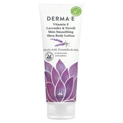 DERMA E, Witamina E Gładzący Balsam do Ciała z Masłem Shea, Lawenda & Neroli, 8 uncji (227 g) DERMA E, Witamina E Gładzący Balsam do Ciała z Masłem Shea, Lawenda & Neroli, 8 uncji (227 g)