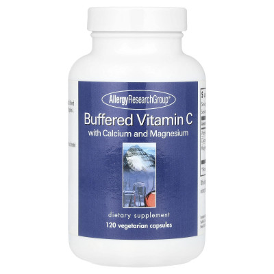 Allergy Research Group, gepuffertes Vitamin C mit Kalzium und Magnesium, 120 vegetarische Kapseln