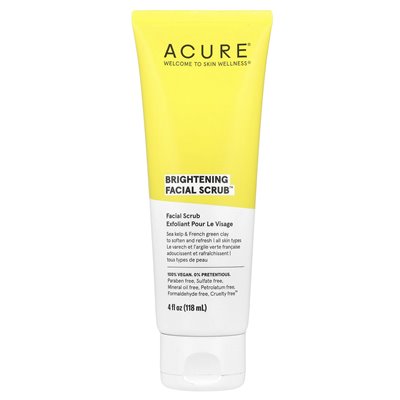 Acure, rozjaśniający skruk twarzy ™, 4 fl oz (118 ml)