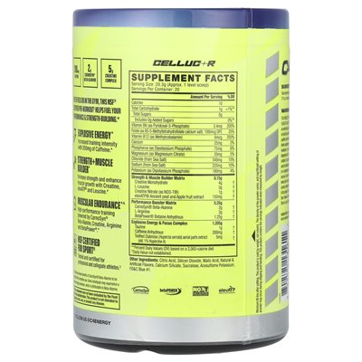 C4 / Cellucor, C4 Sport Siła, przedtrening, Hawaiian Punch®, Berry Blue Tajphoon, 14,3 uncji (406 g)