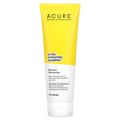 Acure, Ultra Hydrating Shampoo, Oil Argan Oil &amp Dypkin Need Oil, 8 Fl Oz (236 ml)