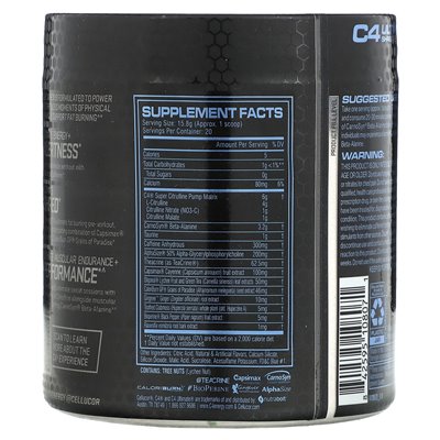 C4 / Cellucor, C4 Ultimate Shred, Pre-Tracout, Ice Blue Razz, 11,1 uncji (316 g)