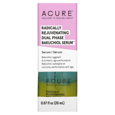 Acure, radikal verjüngendes, zweiphasiges Bakuchiol-Serum, 0,67 Fl Oz (20 ml)