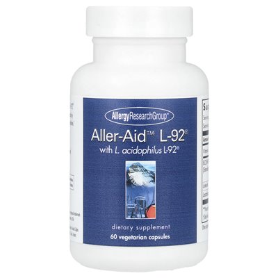 ALLERGRY RESACE GROUP, Aller-Aid ™ L-92® mit L. acidophilus L-92®, 60 vegetarische Kapseln