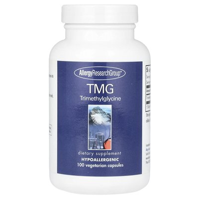 Grupa badań alergicznych, TMG, 750 mg, 100 kapsułek wegetariańskich Grupa badań alergicznych, TMG, 750 mg, 100 kapsułek wegetariańskich