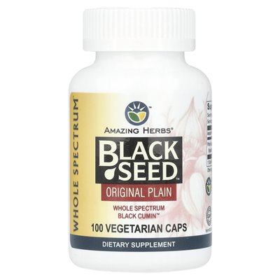Amazing Herbs Black Seed™ Original Plains 475mg 100 vegetarische Kapseln
