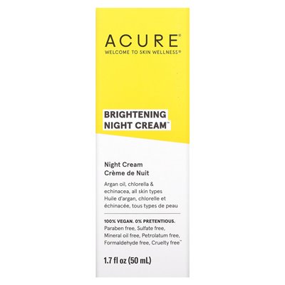 Acure, aufhellende Nachtcreme, 1,7 fl oz (50 ml)
