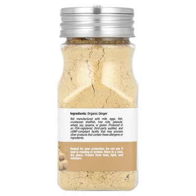 California Gold Nutrition, Foods, Organic Ginger, Ground, 2 uncje (56 g)