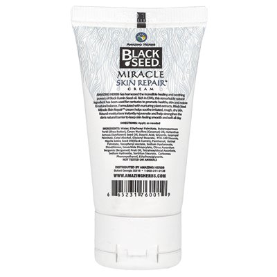 Niesamowite zioła, czarne nasiona, cudowne krem ​​do naprawy skóry, 1 fl oz (30 ml)