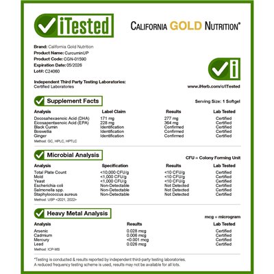 California Gold Nutrition, Curcuminup™, 90 Weichkapseln