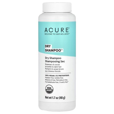 ACURE, Suchy Szampon, Brunetka do Ciemnych Włosów, Rozmaryn & Kakaowy, 1.7 uncji (58 g) ACURE, Suchy Szampon, Brunetka do Ciemnych Włosów, Rozmaryn & Kakaowy, 1.7 uncji (58 g)