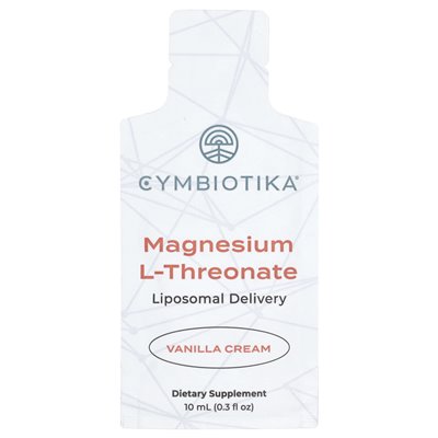Cymbiotika, magnez l-teoninian, dostawa liposomalna, krem waniliowy, 30 torebek, 10 ml każdy Cymbiotika, magnez l-teoninian, dostawa liposomalna, krem waniliowy, 30 torebek, 10 ml każdy