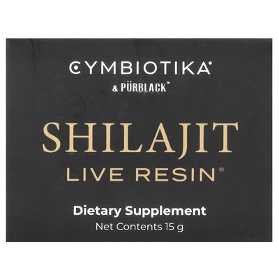 Cymbiotika, żywica na żywo Shilajit, 15 g