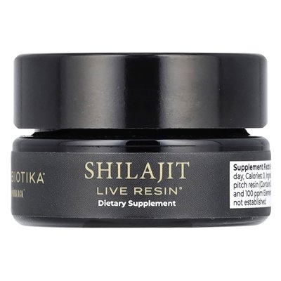 Cymbiotika, żywica na żywo Shilajit, 15 g