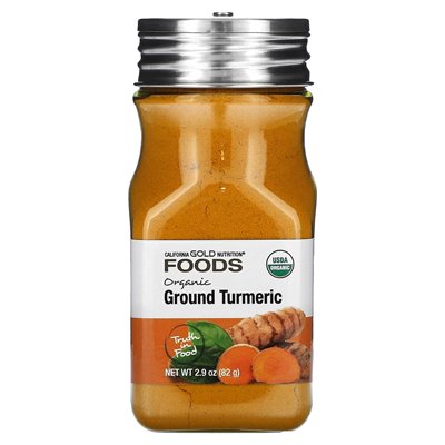 California Gold Nutrition, Foods, Organic Turkumeric, Ground, 2,9 uncji (82 g)