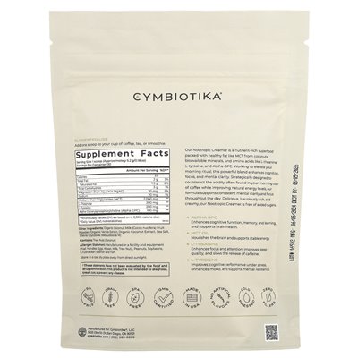 Cymbiotika, Nootropischer Creamer, Kokosnuss-Vanille, 0,35 lb (157 g)
