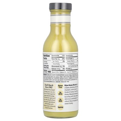Briannas, Home Style, Honey Dijon Sauce, 12 Fl Oz (355 ml)