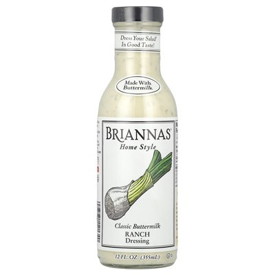 Briannas, domowy styl, klasyczny sos ranch maślanki, 12 Fl Oz (355 ml) Briannas, domowy styl, klasyczny sos ranch maślanki, 12 Fl Oz (355 ml)