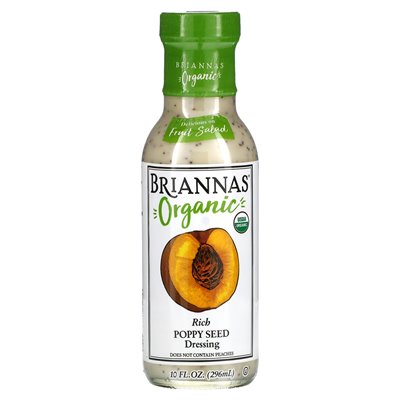 Briannas, ekologiczny sos z makiem, 10 fl oz (296 ml)