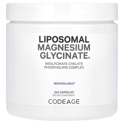 Codeage, Liposomal Magnesium Glycine, 240 Capsules