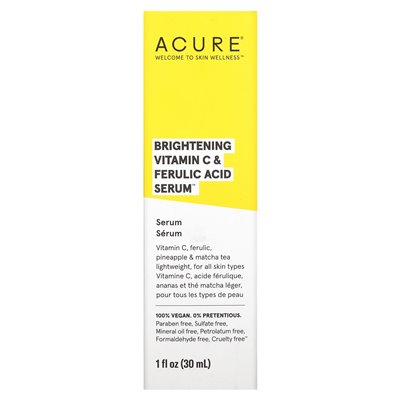 ACURE, aufhellendes Serum mit Vitamin C und Ferulasäure, 1 Fl Oz (30 ml)